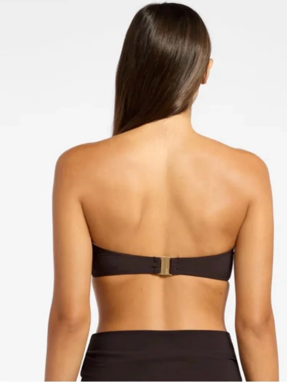 Seafolly Strapless Black Bandeau Bikini Top size 8 - Picture 3 of 12